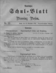 Amtliches Schul-Blatt f&uuml;r die Provinz Posen 1906.11.20 Jg.39 Nr22