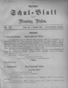 Amtliches Schul-Blatt f&uuml;r die Provinz Posen 1906.12.05 Jg.39 Nr23