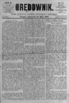 Orędownik: pismo poświęcone sprawom politycznym i sp&oacute;łecznym. 1880.05.20 R.10 nr60