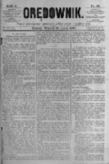 Orędownik: pismo poświęcone sprawom politycznym i spółecznym. 1880.07.20 R.10 nr86