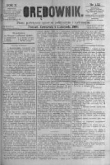 Orędownik: pismo poświęcone sprawom politycznym i spółecznym. 1880.11.04 R.10 nr132
