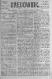 Orędownik: pismo poświęcone sprawom politycznym i spółecznym. 1880.11.23 R.10 nr140