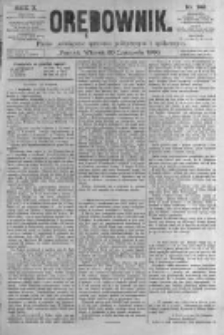 Orędownik: pismo poświęcone sprawom politycznym i spółecznym. 1880.11.30 R.10 nr143