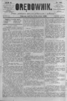 Orędownik: pismo poświęcone sprawom politycznym i spółecznym. 1880.12.04 R.10 nr145
