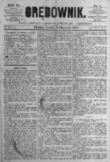 Orędownik: pismo poświęcone sprawom politycznym i spółecznym. 1881.01.08 R.11 nr4