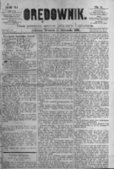 Orędownik: pismo poświęcone sprawom politycznym i spółecznym. 1881.01.11 R.11 nr5