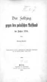 Der Feldzug gegen den polnischen Aufstand im Jahre 1794