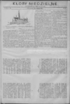 Kłosy Niedzielne: dodatek literacki i powieściowy do "Orędownika" 1912.08.04 Nr31