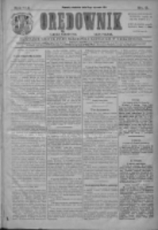Orędownik: najstarsze ludowe pismo narodowe i katolickie w Wielkopolsce 1911.01.08 R.41 Nr6