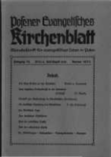 Posener Evangelisches Kirchenblatt: Monatsschrift für evangelisches Leben in Polen. 1938 Jahrgang 16 nr10-11