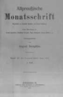 Altpreussische Monatsschrift, Der Neuen Preussischen Provinzial-Blätter. 1912 Bd.49 heft 1