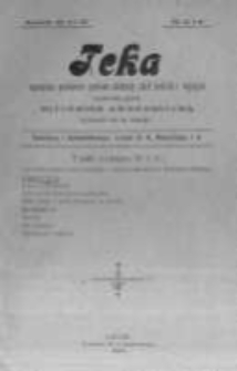 Teka: czasopismo poświęcone sprawom młodzieży szkół średnich i wyższych wydawane przez młodzież akademicką. 1900 R.2 nr8-9