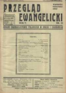 Przegląd Ewangelicki: organ ewangelizmu polskiego w kraju i zagranicą 1938.12.25 R.5 Nr52
