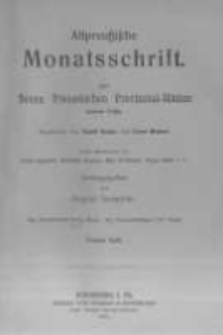 Altpreussische Monatsschrift, Der Neuen Preussischen Provinzial-Blätter. 1912 Bd.49 heft 4