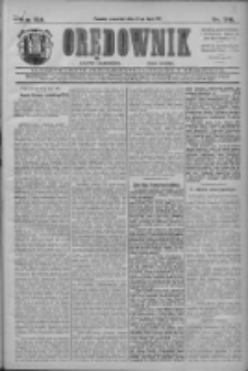 Orędownik: najstarsze ludowe pismo narodowe i katolickie w Wielkopolsce 1911.07.27 R.41 Nr169