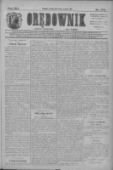 Orędownik: najstarsze ludowe pismo narodowe i katolickie w Wielkopolsce 1911.08.02 R.41 Nr174