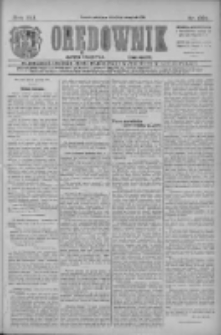 Orędownik: najstarsze ludowe pismo narodowe i katolickie w Wielkopolsce 1911.09.03 R.41 Nr201