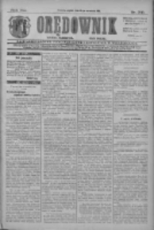 Orędownik: najstarsze ludowe pismo narodowe i katolickie w Wielkopolsce 1911.09.15 R.41 Nr210
