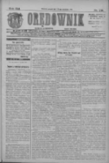 Orędownik: najstarsze ludowe pismo narodowe i katolickie w Wielkopolsce 1911.09.22 R.41 Nr216