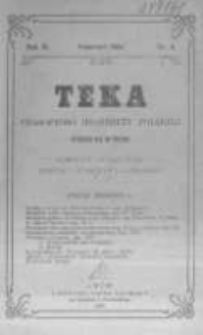 Teka: czasopismo młodzieży polskiej. 1904 R.6 nr4