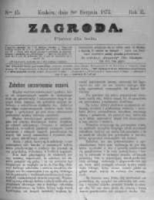 Zagroda: pismo dla ludu. 1873.08.08 R.3 nr15
