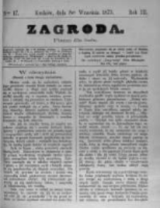 Zagroda: pismo dla ludu. 1873.09.08 R.3 nr17