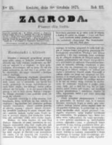 Zagroda: pismo dla ludu. 1873.12.08 R.3 nr23