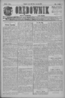 Orędownik: najstarsze ludowe pismo narodowe i katolickie w Wielkopolsce 1911.09.27 R.41 Nr220