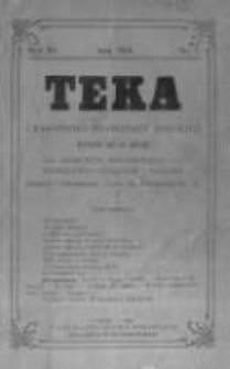 Teka: czasopismo młodzieży polskiej. 1910 R.12 nr1