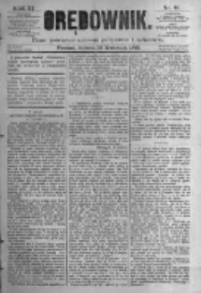 Orędownik: pismo poświęcone sprawom politycznym i spółecznym. 1881.04.16 R.11 nr46