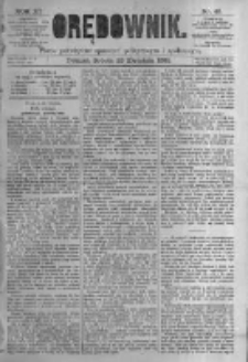 Orędownik: pismo poświęcone sprawom politycznym i spółecznym. 1881.04.23 R.11 nr49