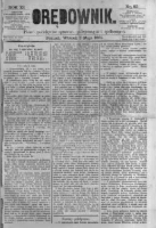 Orędownik: pismo poświęcone sprawom politycznym i sp&oacute;łecznym. 1881.05.03 R.11 nr53
