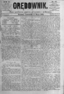 Orędownik: pismo poświęcone sprawom politycznym i spółecznym. 1881.05.12 R.11 nr57