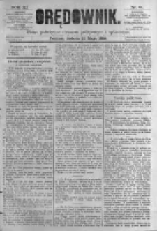 Orędownik: pismo poświęcone sprawom politycznym i spółecznym. 1881.05.21 R.11 nr61