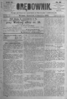 Orędownik: pismo poświęcone sprawom politycznym i sp&oacute;łecznym. 1881.06.02 R.11 nr66