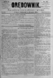 Orędownik: pismo poświęcone sprawom politycznym i sp&oacute;łecznym. 1881.08.11 R.11 nr96