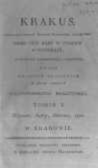 Krakus: towarzysz liberalny Pszcz&oacute;łki Krakowskiej od roku 1822. Pismo pięć razy w tydzień wychodzące, poświęcone narodowości i polityce tudzież dziennym zdarzeniom w kraju i stolicy Rzeczypospolitej Krakowskiej. 1822.01.01 Nr1