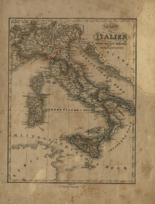 Charte von Italien nach der neusten Eintheilung f&uuml;r den Schulgebrauch bearbeitet