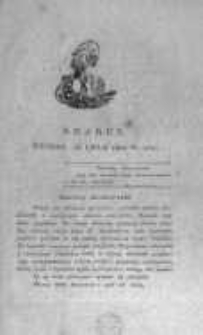 Krakus: towarzysz liberalny Pszczółki Krakowskiej od roku 1822. Pismo pięć razy w tydzień wychodzące, poświęcone narodowości i polityce tudzież dziennym zdarzeniom w kraju i stolicy Rzeczypospolitej Krakowskiej. 1822.07.16 Nr141