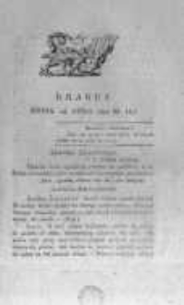 Krakus: towarzysz liberalny Pszcz&oacute;łki Krakowskiej od roku 1822. Pismo pięć razy w tydzień wychodzące, poświęcone narodowości i polityce tudzież dziennym zdarzeniom w kraju i stolicy Rzeczypospolitej Krakowskiej. 1822.07.23 Nr147