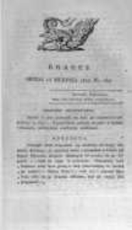 Krakus: towarzysz liberalny Pszcz&oacute;łki Krakowskiej od roku 1822. Pismo pięć razy w tydzień wychodzące, poświęcone narodowości i polityce tudzież dziennym zdarzeniom w kraju i stolicy Rzeczypospolitej Krakowskiej. 1822.08.14 Nr162