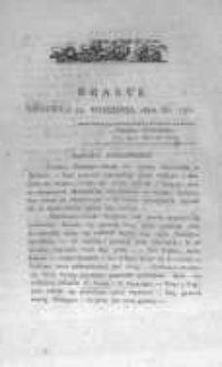 Krakus: towarzysz liberalny Pszcz&oacute;łki Krakowskiej od roku 1822. Pismo pięć razy w tydzień wychodzące, poświęcone narodowości i polityce tudzież dziennym zdarzeniom w kraju i stolicy Rzeczypospolitej Krakowskiej. 1822.09.22 Nr190