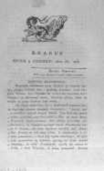 Krakus: towarzysz liberalny Pszcz&oacute;łki Krakowskiej od roku 1822. Pismo pięć razy w tydzień wychodzące, poświęcone narodowości i polityce tudzież dziennym zdarzeniom w kraju i stolicy Rzeczypospolitej Krakowskiej. 1822.10.09 Nr202