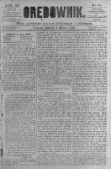 Orędownik: pismo poświęcone sprawom politycznym i spółecznym. 1881.03.05 R.11 nr28