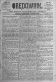 Orędownik: pismo poświęcone sprawom politycznym i spółecznym. 1881.04.12 R.11 nr44