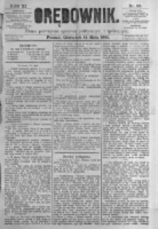 Orędownik: pismo poświęcone sprawom politycznym i spółecznym. 1881.05.14 R.11 nr58