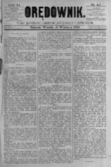 Orędownik: pismo poświęcone sprawom politycznym i spółecznym. 1881.09.13 R.11 nr115