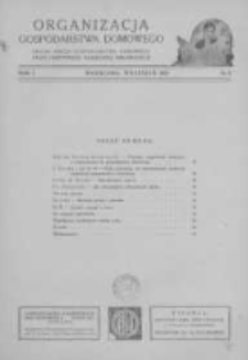 Organizacja Gospodarstwa Domowego: organ Sekcji Gospodarstwa Domowego przy Instytucie Naukowej Organizacji. 1927 R.1 nr6