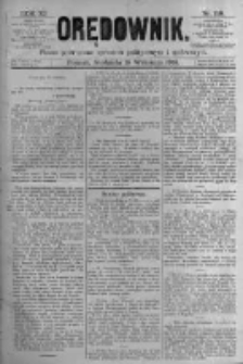 Orędownik: pismo poświęcone sprawom politycznym i spółecznym. 1881.09.18 R.11 nr118