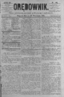 Orędownik: pismo poświęcone sprawom politycznym i sp&oacute;łecznym. 1881.09.24 R.11 nr121